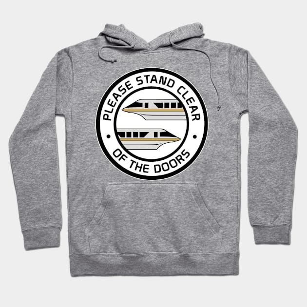 MonorailStandClearGold Hoodie by WdwRetro